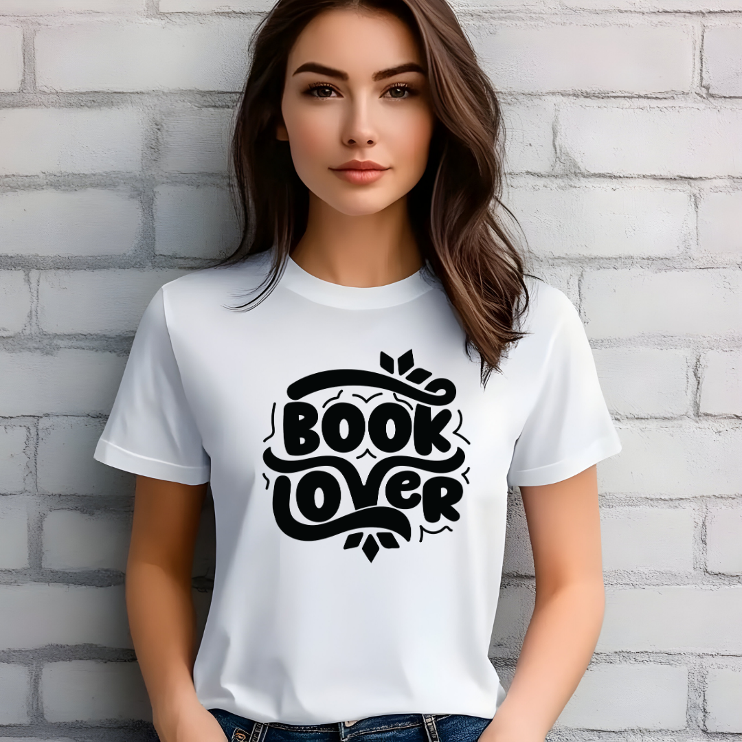 Book Lover Graphic Black