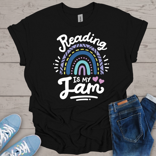 Reading is My Jam Rainbow